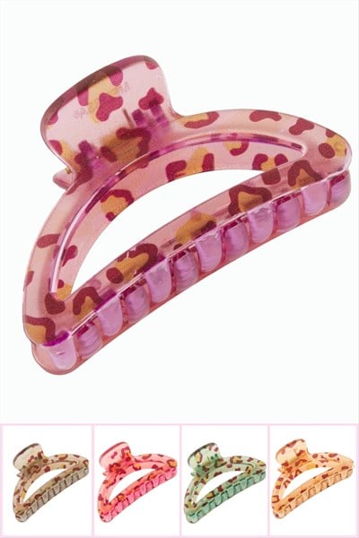 Leopar Desenli Oval Mandal Toka 8 cm