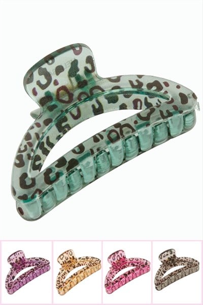 Leopar Desenli Oval Mandal Toka 8 cm