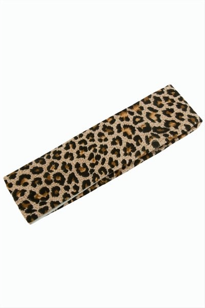 Leopar Desenli Saç Bandı 6 cm
