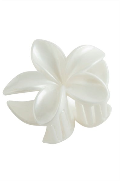 Lotus Beyaz Renkli Mandal Toka 8 cm
