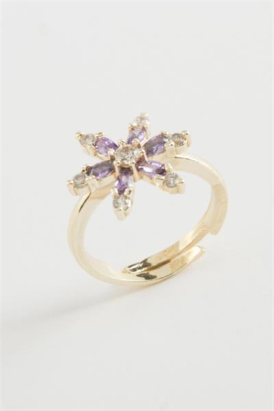 Lotus Zirkon Taşlı Yüzük