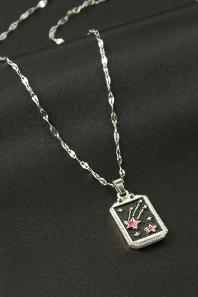 Lüks Çelik Tarot Kolye