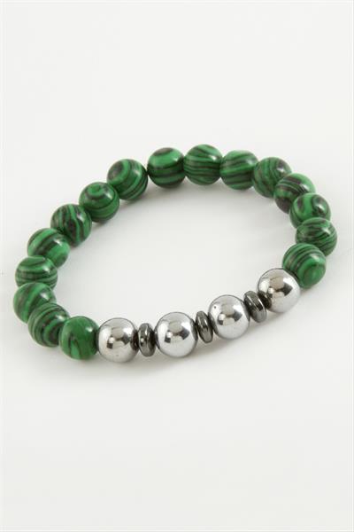 Malahit Hematit Doğaltaş Bileklik