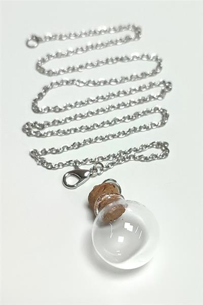 Mantar Kapaklı Boş Fanus Canlı Kolye