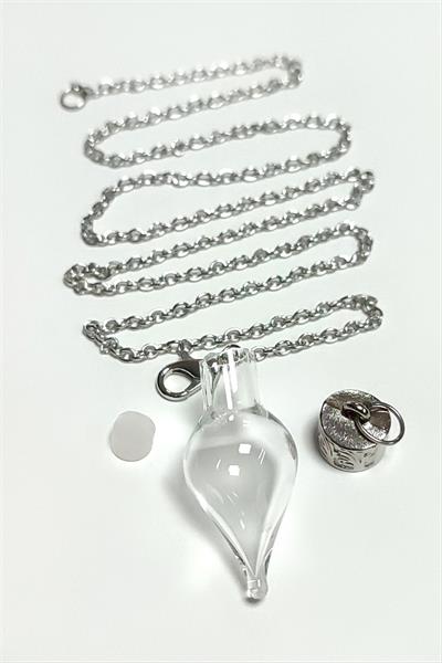 Metal Kapaklı Boş Fanus Canlı Kolye