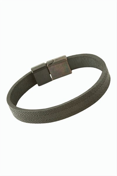 Mıknatıslı Orjinal Deri Bileklik