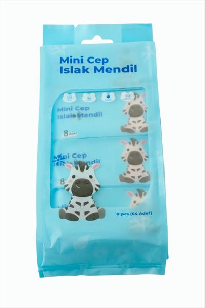 Mini Cep Islak Mendil 64 Adet