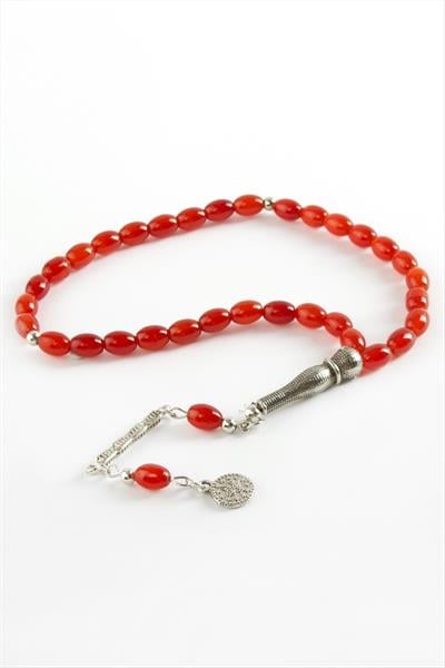 Mısır Kesim Cam Taş Tesbih 6*8 mm