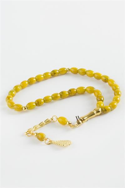 Mısır Kesim Cam Taş Tesbih 7 mm