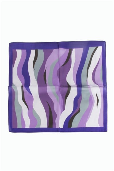 Mor Renkli Zr Şifon Fular 50*50 cm