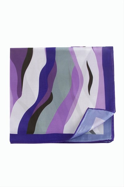 Mor Renkli Zr Şifon Fular 50*50 cm
