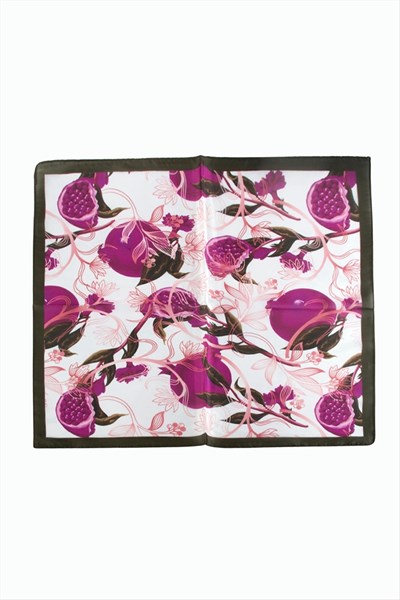 Nar Desenli Zr Şifon Fular 50*50 cm
