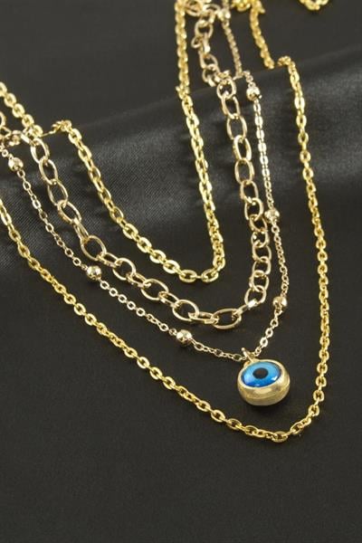 Nazar Boncuk Dörtlü Kolye