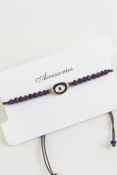 Nazar Kristal Makrome İp Bileklik