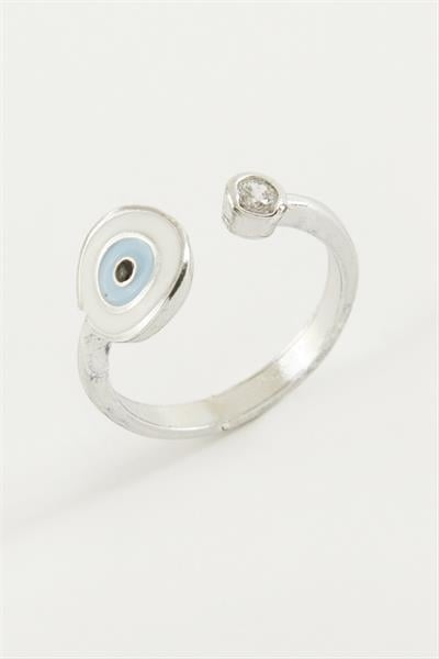 Nazar Mineli Taşlı Yüzük