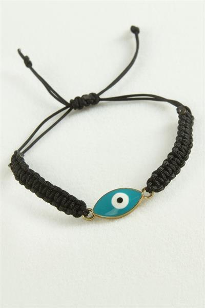 Nazar Oval Makrome İp Bileklik