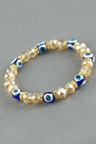 Nazar Taşlı Kristal Bileklik