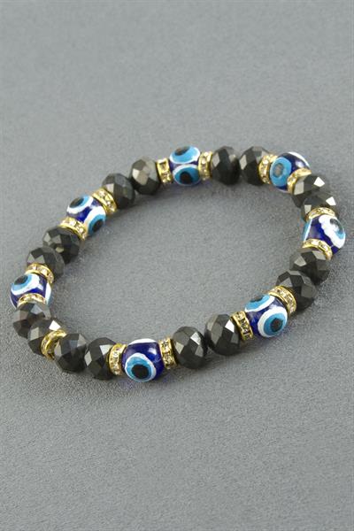 Nazar Taşlı Kristal Bileklik