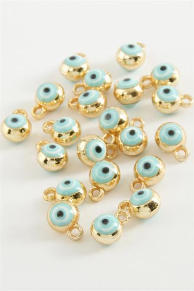 Nazar Tek Kulplu Mineli Bileklik ve Kolye Ucu Aparatı 1 Adet