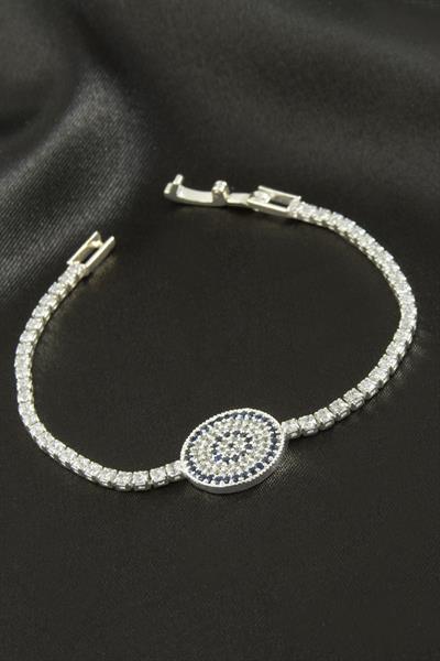 Nazar Zirkon Taşlı Çocuk Bileklik 16 cm