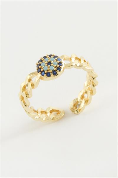 Nazar Zirkon Taşlı Yüzük