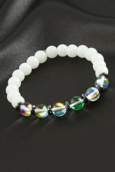 Neon Kuvars Doğaltaş Bileklik