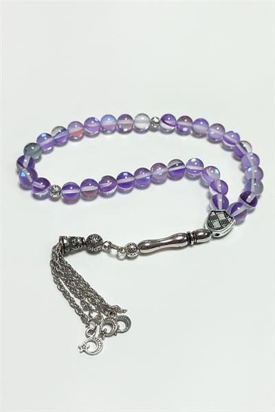 Neon Kuvars Doğaltaş Tesbih 8 mm