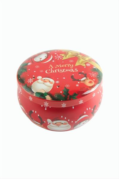 Noel Baba Yılbaşı Kapaklı Mum 6 cm