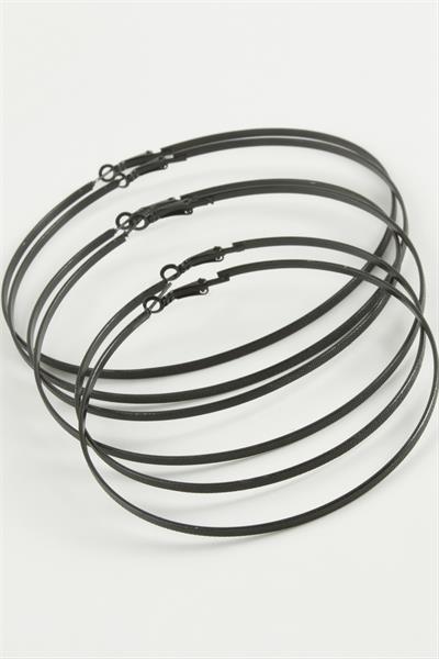 Noktalı Metal Halka Küpe 6 Adet
