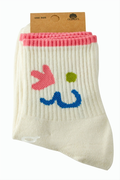 Ok Figürlü Kolej Çorap 8*28
