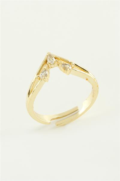 Ok Zirkon Taşlı Yüzük