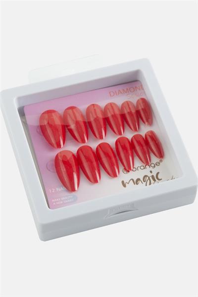 Orange Kedi Gözlü Takma Tırnak