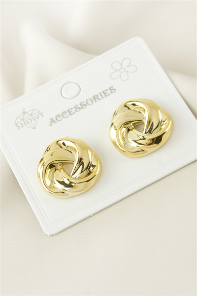 Örgü Şekilli Plastik Küpe