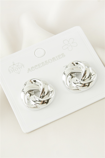 Örgü Şekilli Plastik Küpe