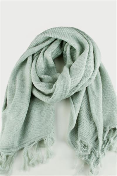 Örgülü İplik Kışlık Şal
