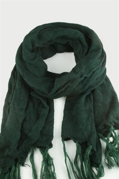 Örgülü İplik Kışlık Şal