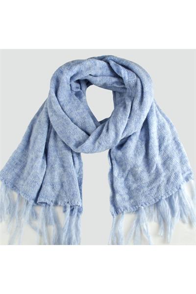 Örgülü İplik Kışlık Şal