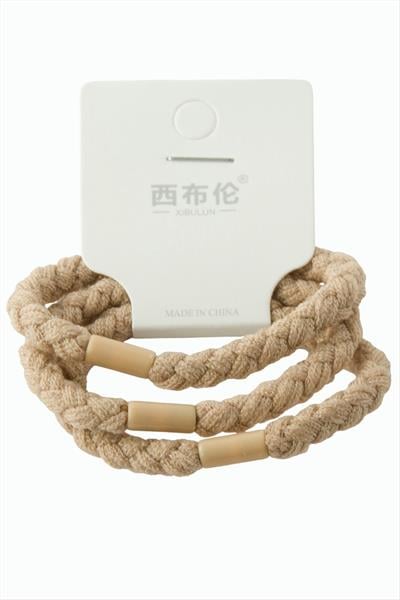 Örgülü Lastikli Toka 3 Adet 