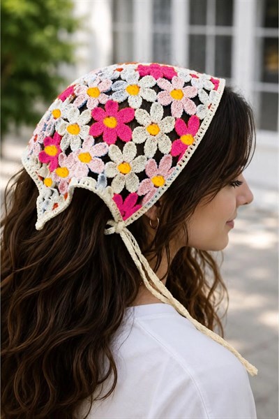 Örme Bohem Bandana