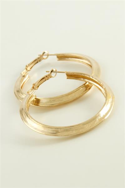 Oval Halka Küpe 4 cm