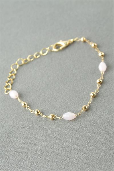 Oval Kristal Taşlı Bileklik