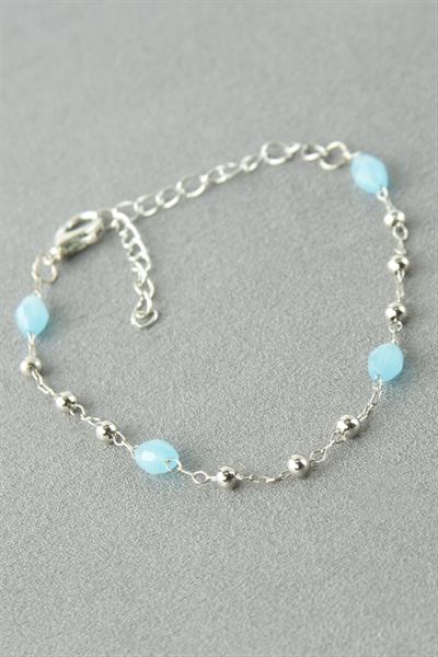 Oval Kristal Taşlı Bileklik