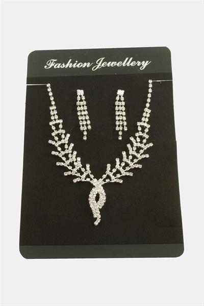 Oval Lüks Suyolu Set Kolye