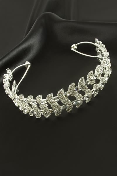 Oval Lüks Taşlı Gelin Tacı