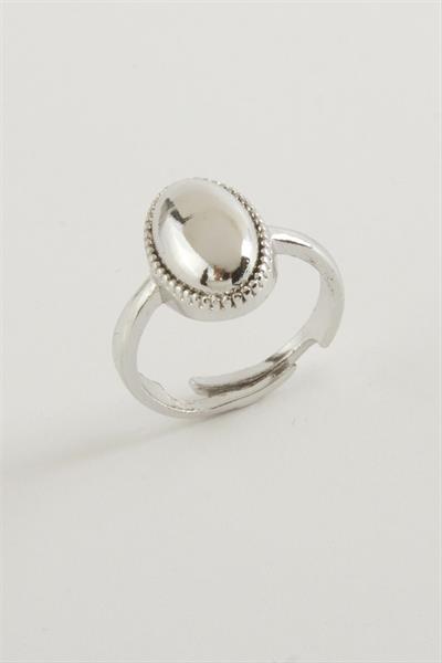 Oval Metal Yüzük