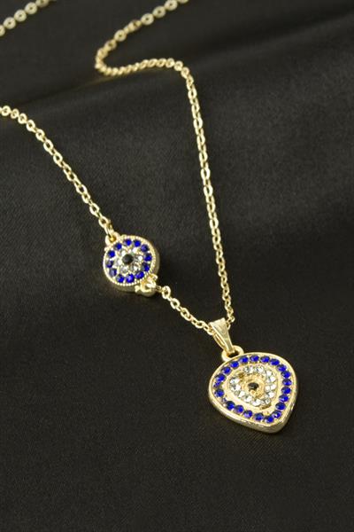 Oval Nazar Şans Kolye