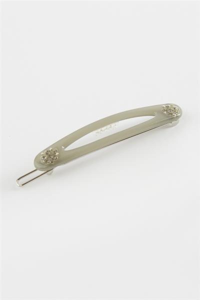 Oval Taşlı Klipsli Toka