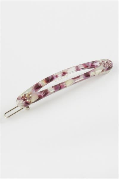 Oval Taşlı Klipsli Toka