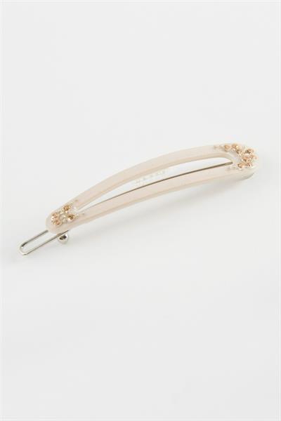 Oval Taşlı Klipsli Toka