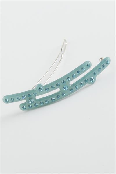Oval Taşlı Klipsli Toka